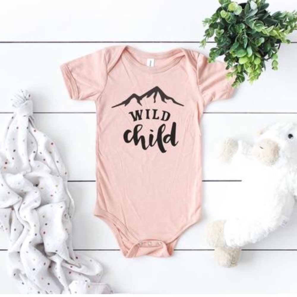 Wild child - boho baby clothing -adventure-Onesie